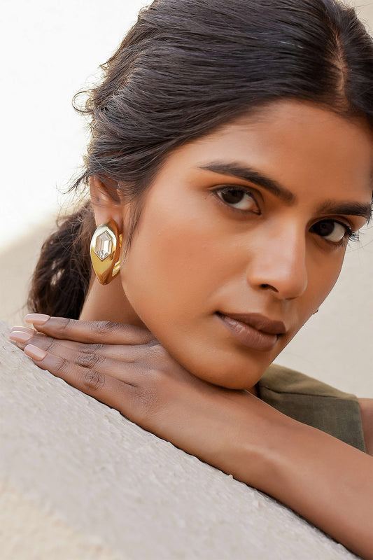 Caro Two-Way Swarovski Crystal Hoop Earrings 
