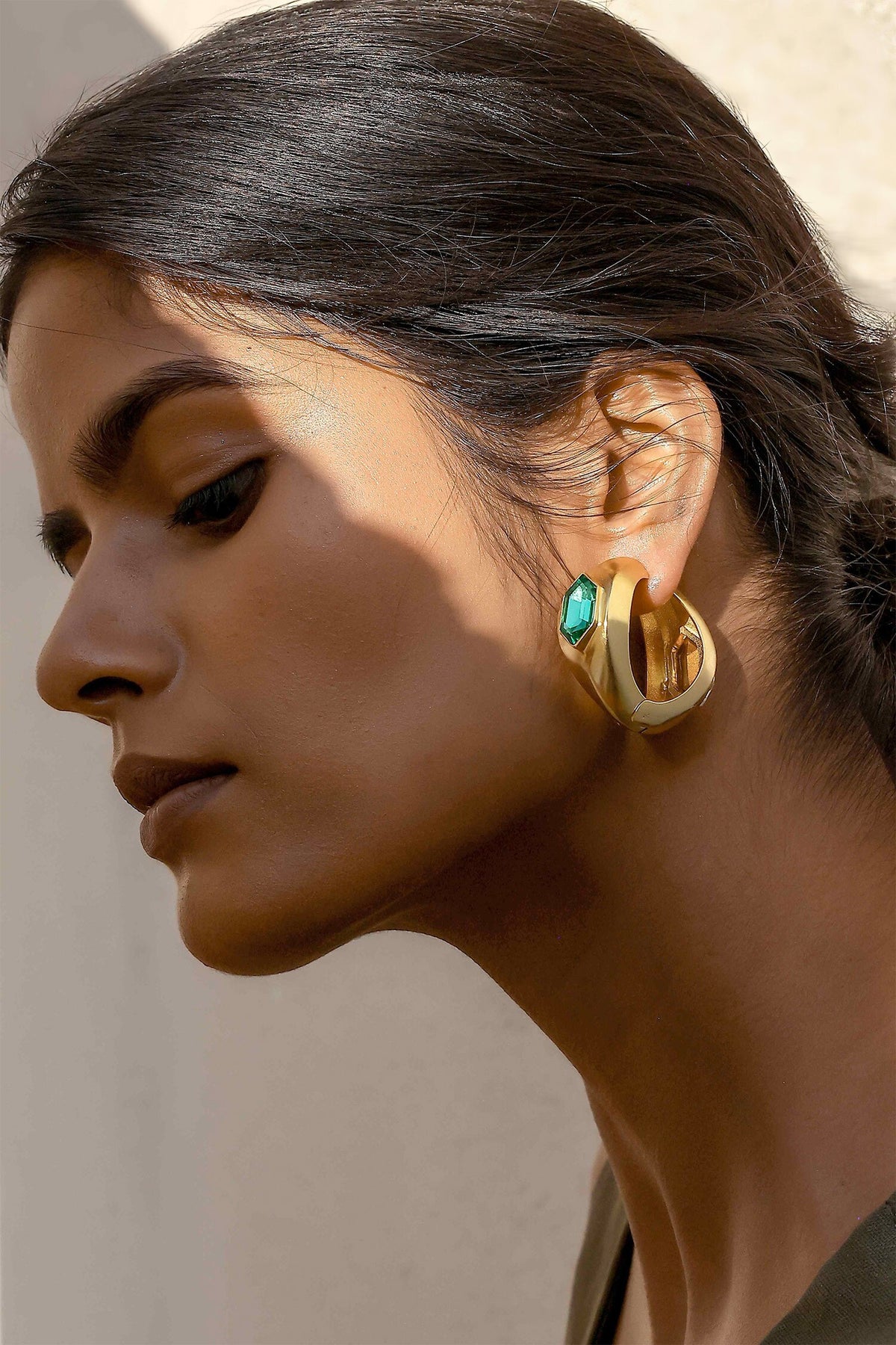 Caro Two-Way Swarovski Crystal Hoop Earrings 