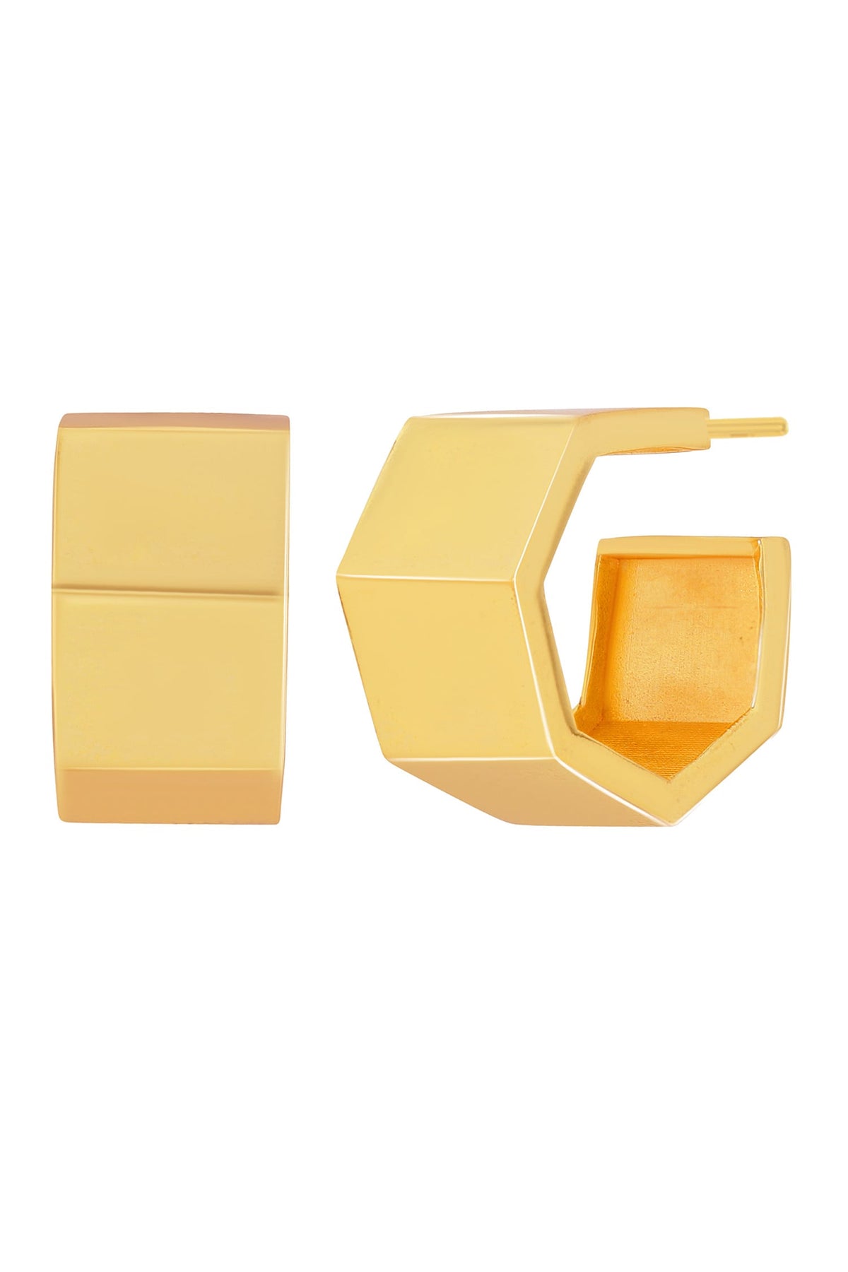 Cayla Chunky Chunky Gold Hoop Earrings 