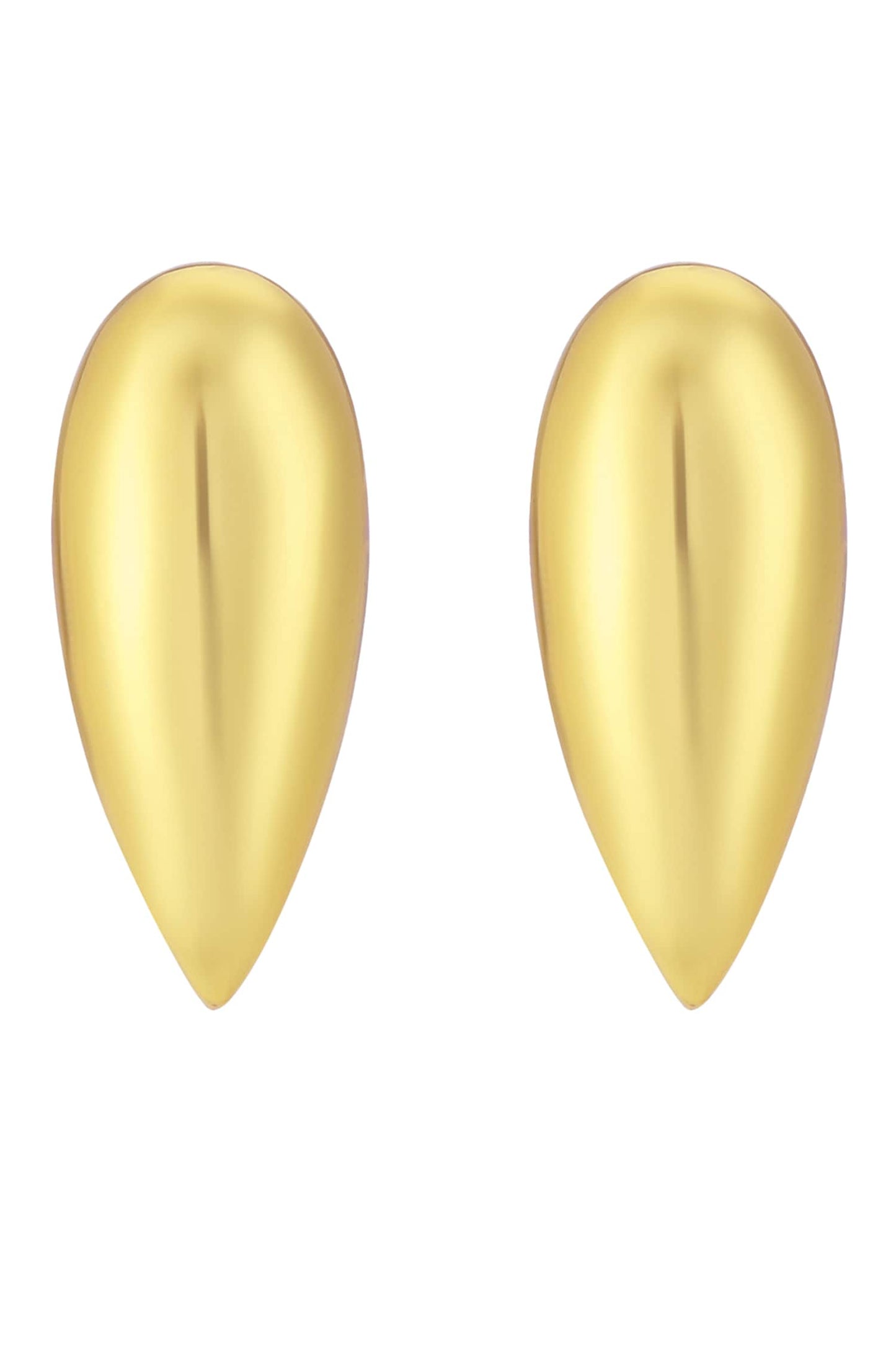 Amore Drop High Gloss Drop Shape Stud Earrings 