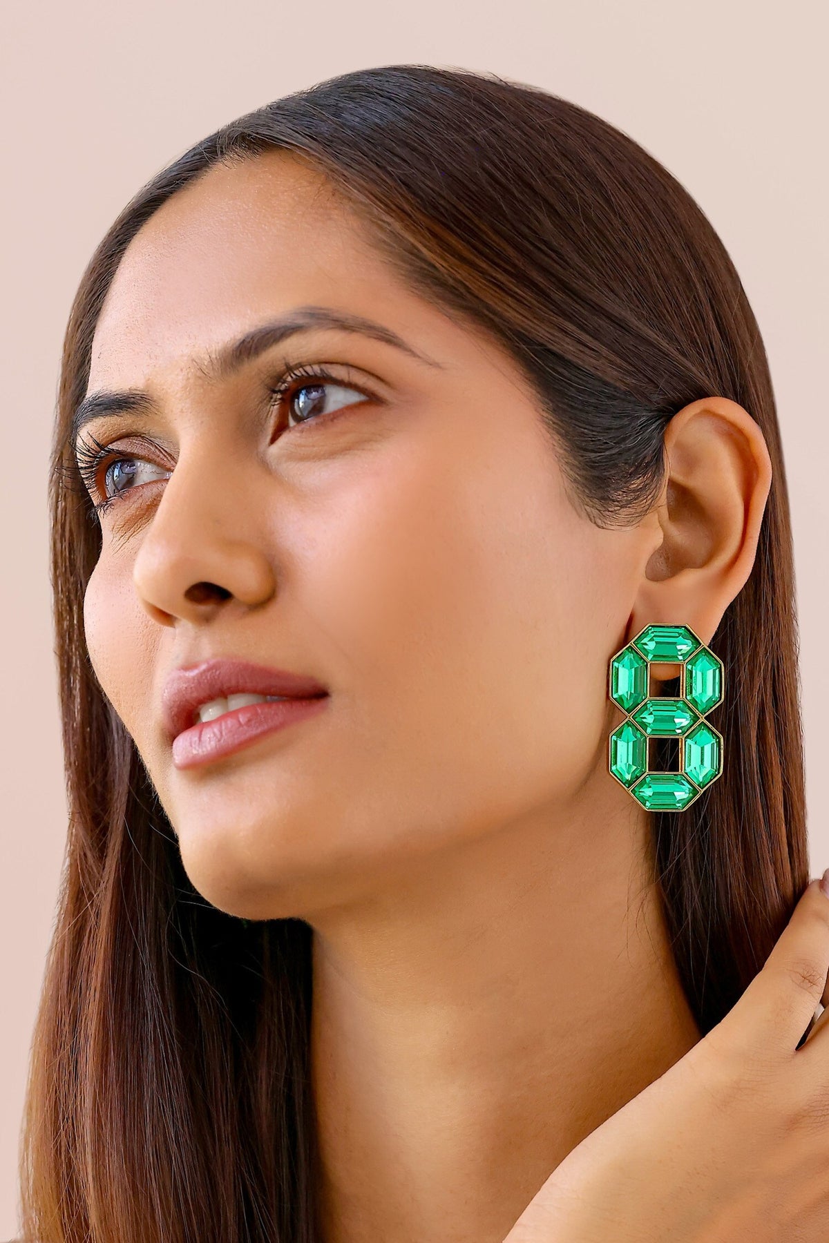 Cavana Double Swarovski Crystal Stud Earrings 