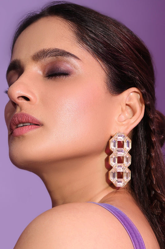 Cavana Statement Swarovski Crystal Statement Stud Earrings 