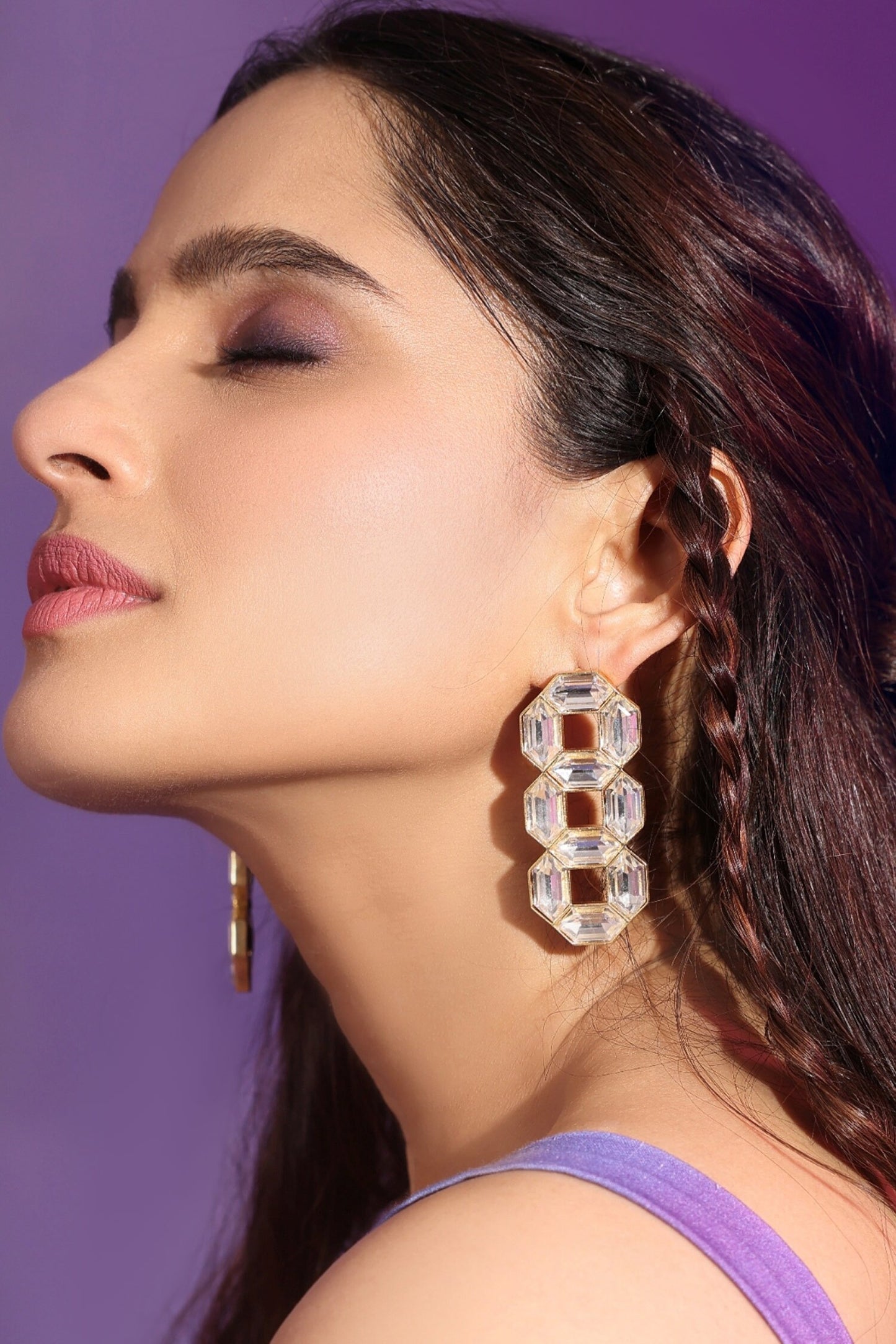 Cavana Statement Swarovski Crystal Statement Stud Earrings 