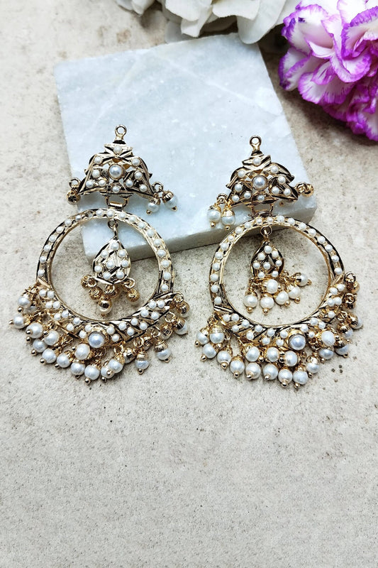 Aayat Jadau Chandbali Earrings 