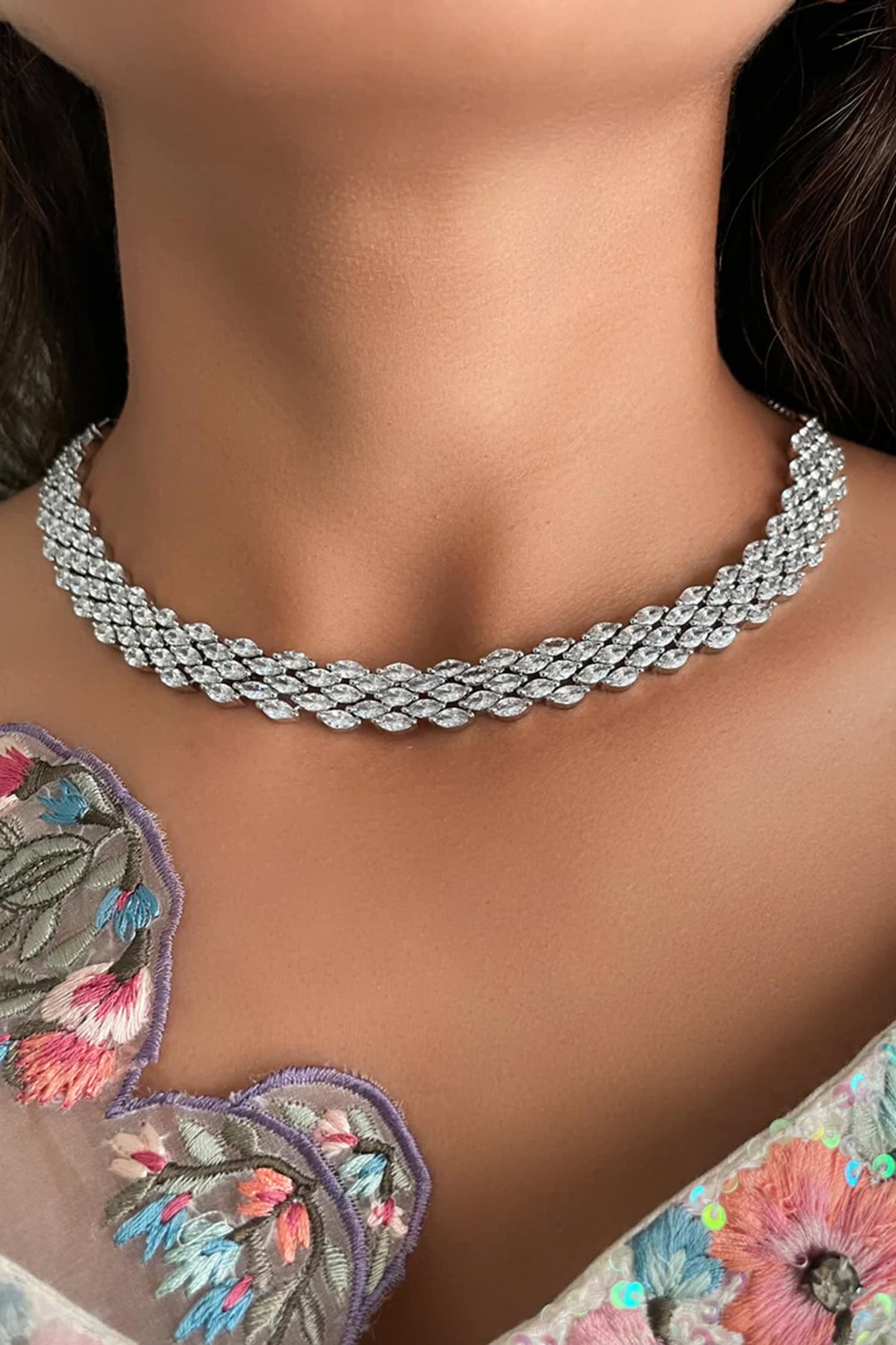 Marquis Diamond Choker Set 