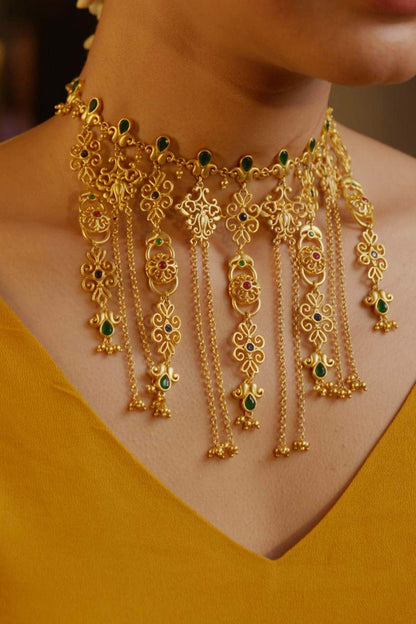 Dancing Drapes Statement Necklace 