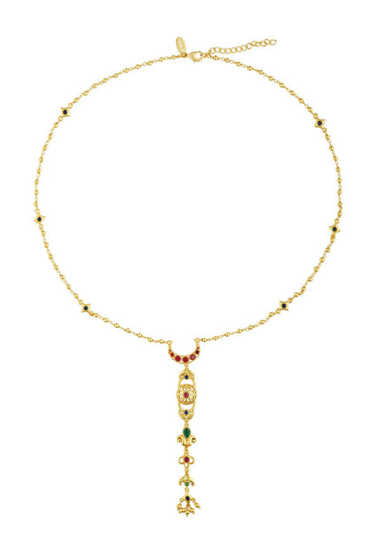 Moonlit Grace Lariat Necklace 