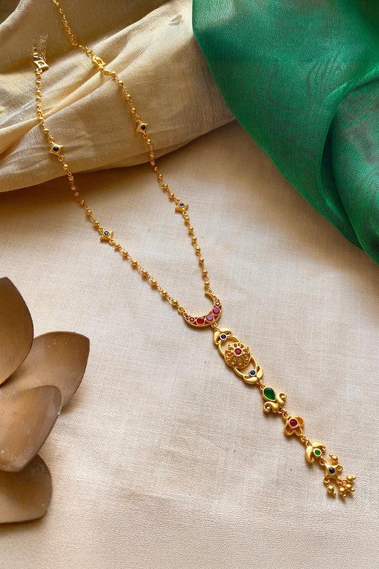 Moonlit Grace Lariat Necklace 