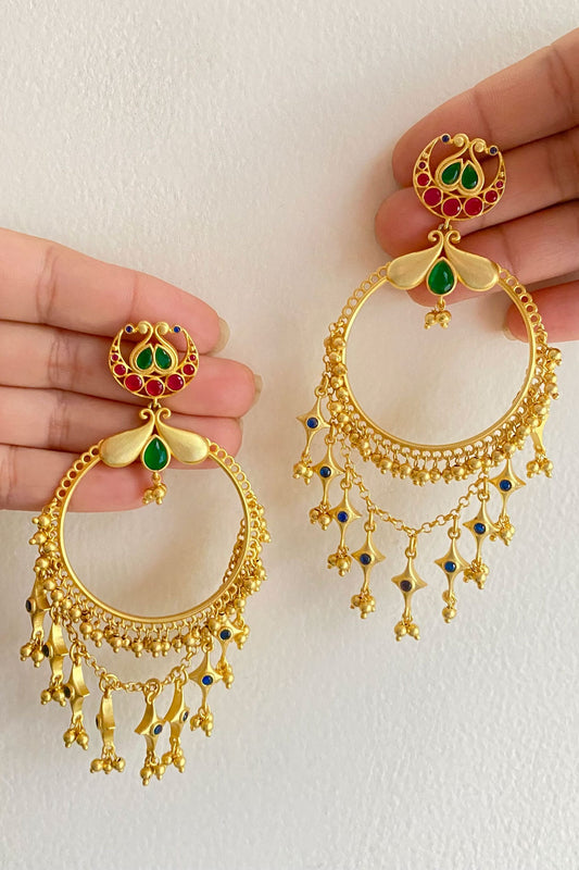 Poetic Dance Hoop Earrings 