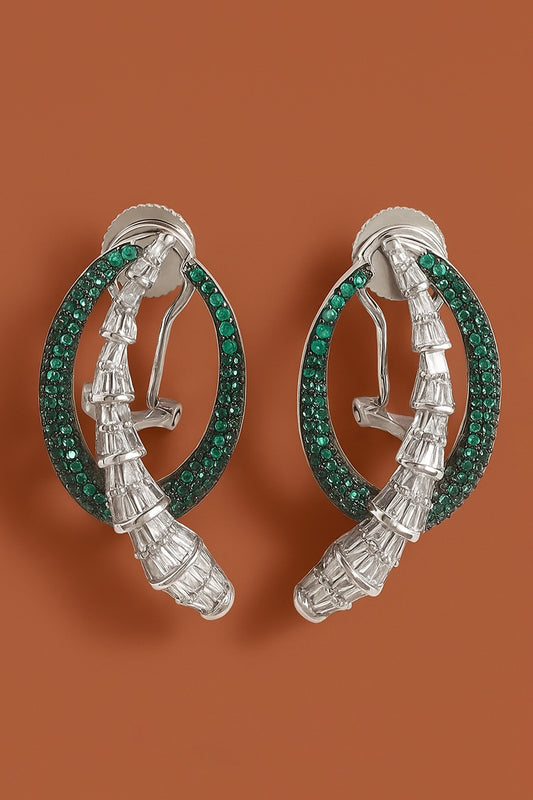 Serpent Coil Earrings 
