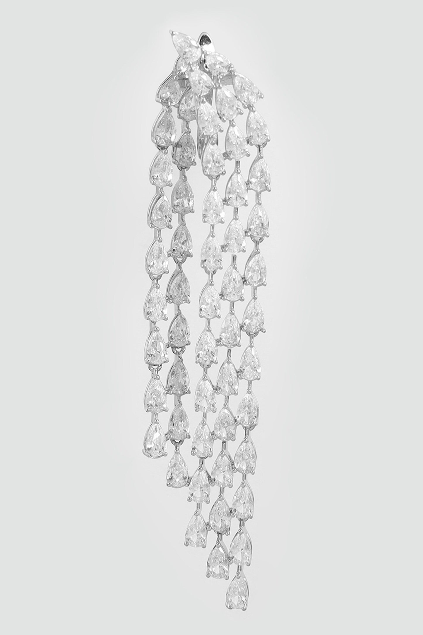 Dual Crystal Drop Earrings 