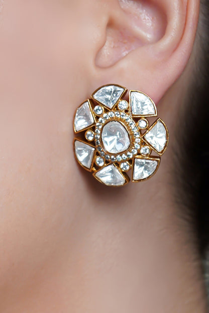 Zovelle Polki Stud Earrings 