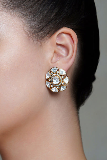 Zovelle Polki Stud Earrings 