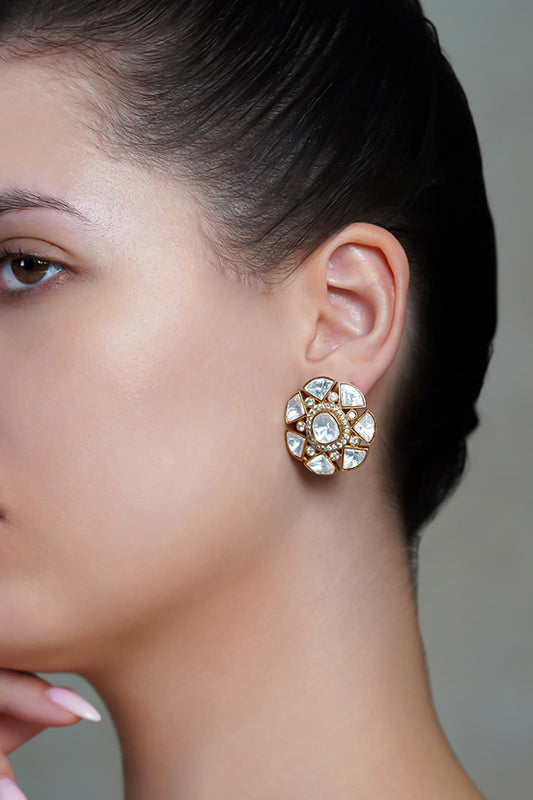 Zovelle Polki Stud Earrings 