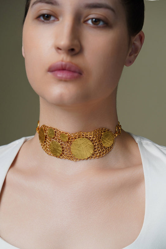 Gold Choker Necklace 