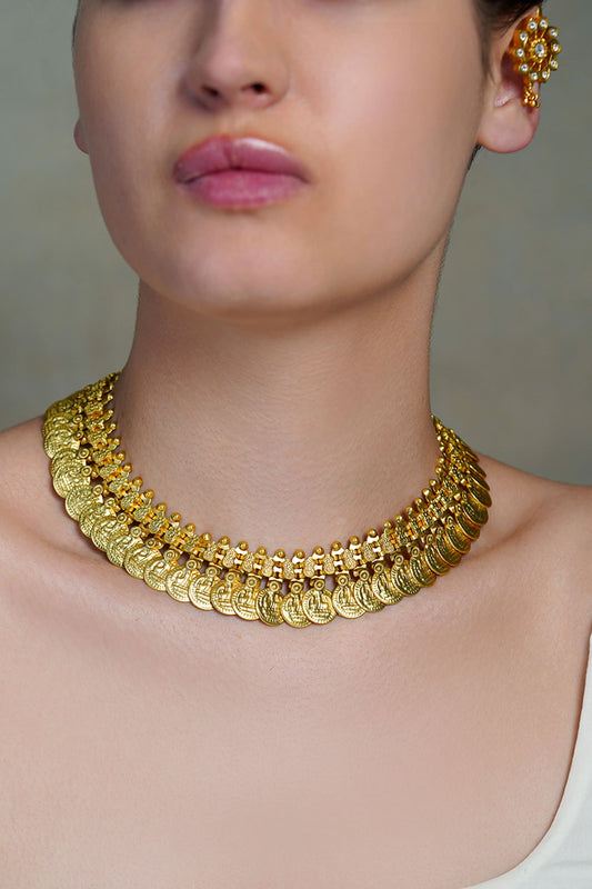 Gold Contour Necklace 