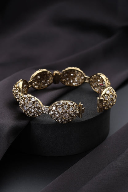 Gold Polki Pacheli Kada 