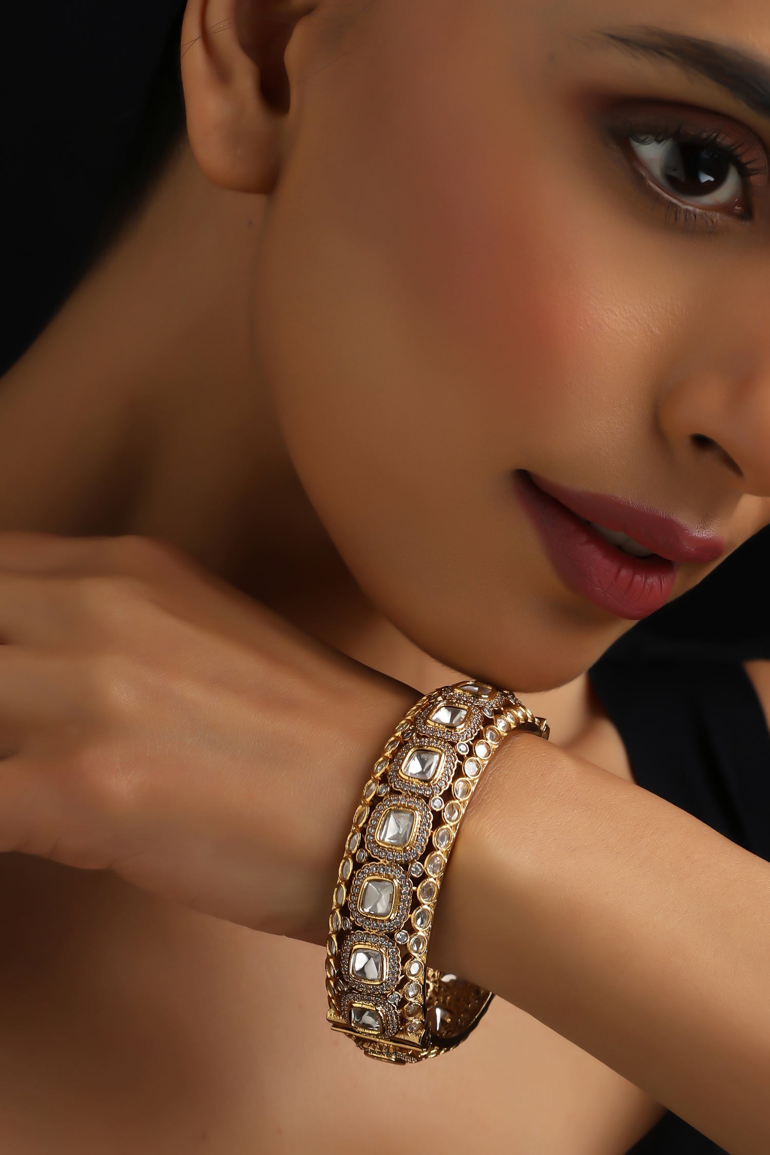 Gold Polki Kada 