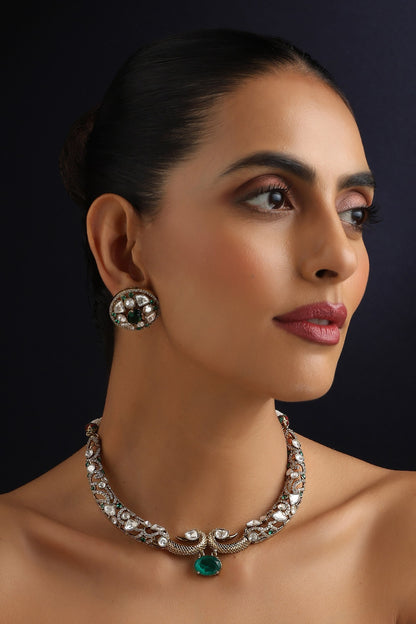 Emerald Hasli Necklace Set 