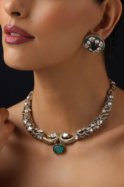 Emerald Hasli Necklace Set 