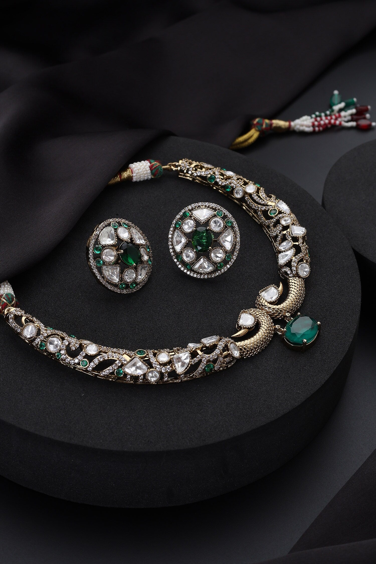 Emerald Hasli Necklace Set 