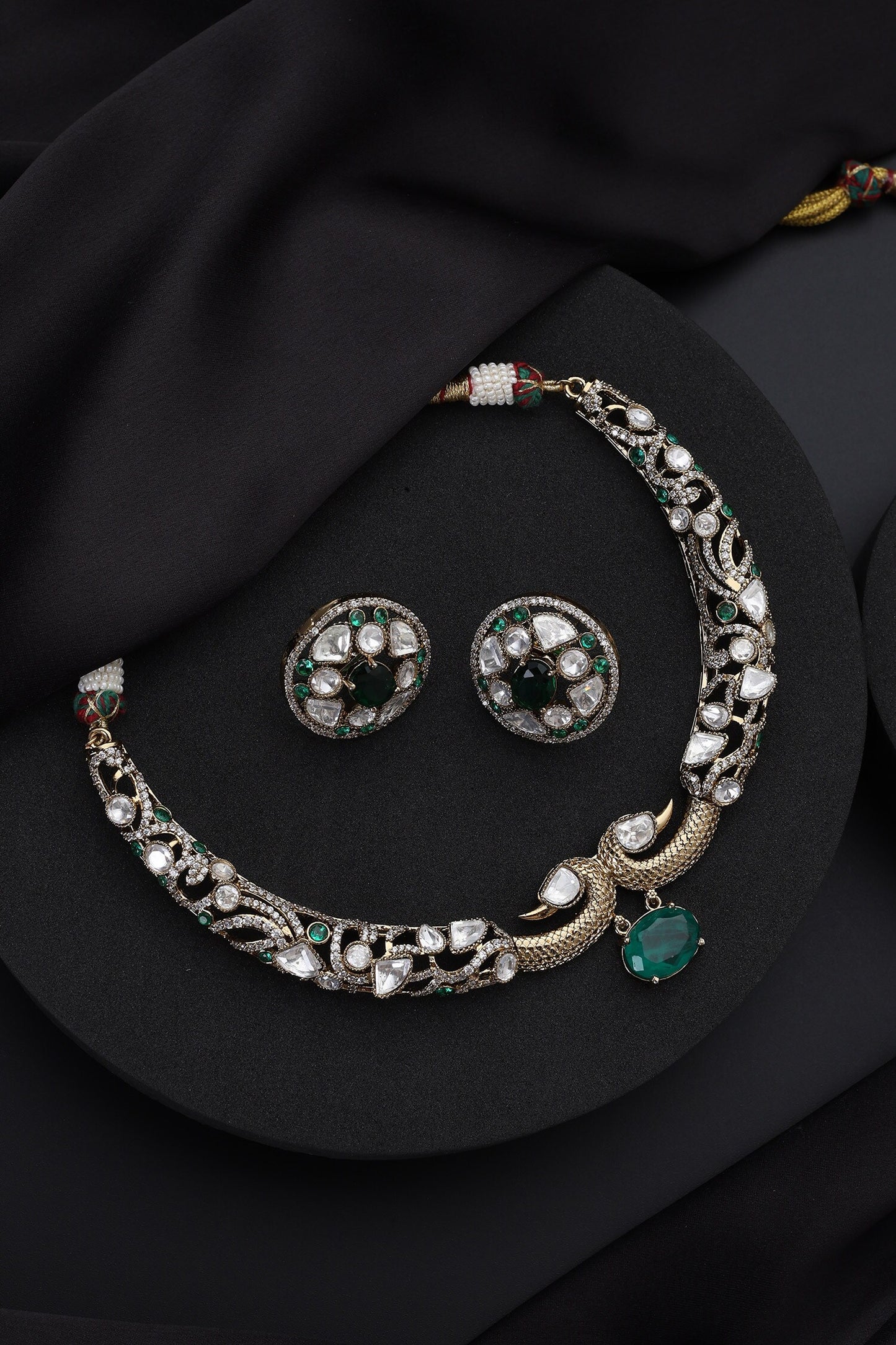 Emerald Hasli Necklace Set 