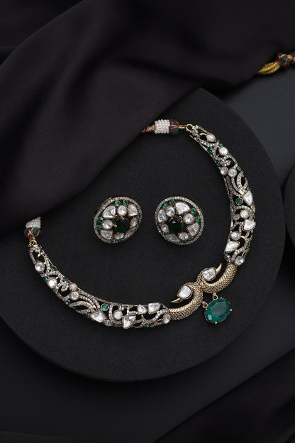 Emerald Hasli Necklace Set 