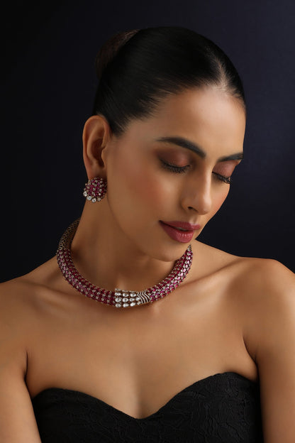 Ruby Hasli Necklace Set 