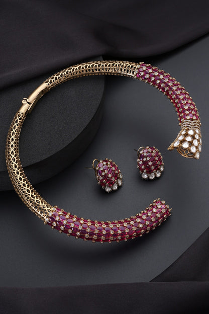 Ruby Hasli Necklace Set 