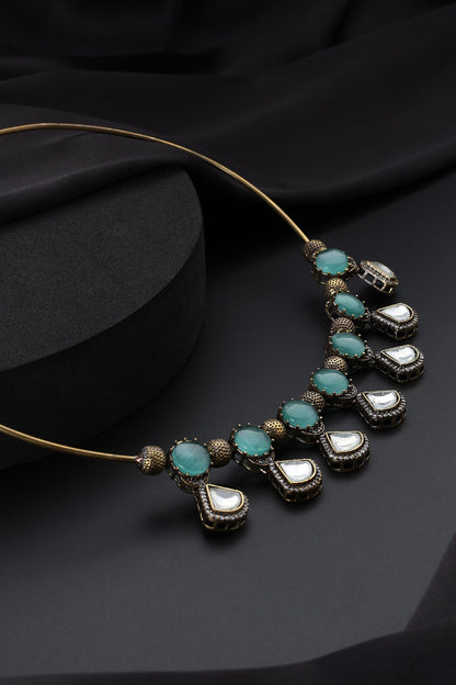 Mint & Polki Hasli Necklace 