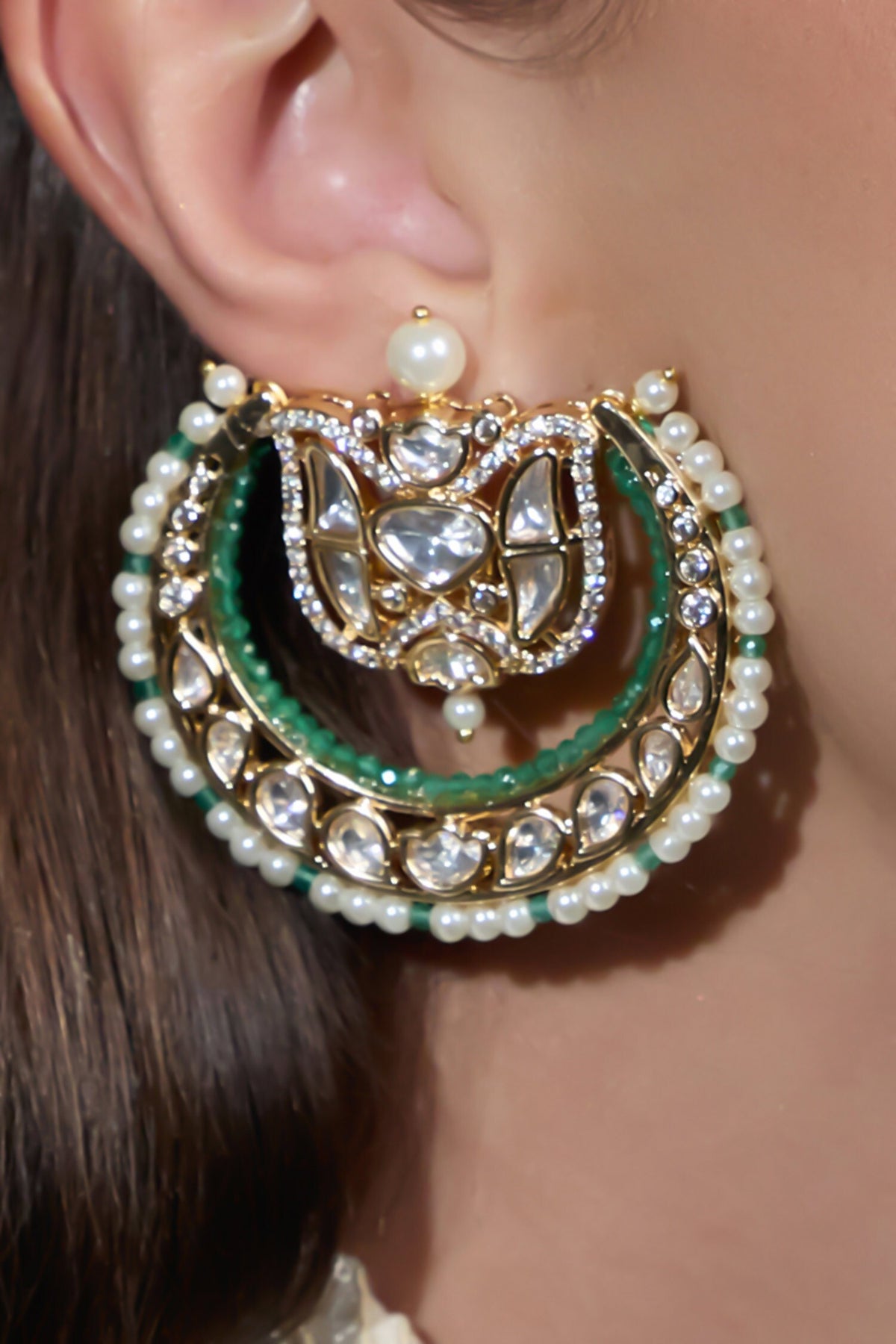 Mintara Crescent Shaped Earrings 