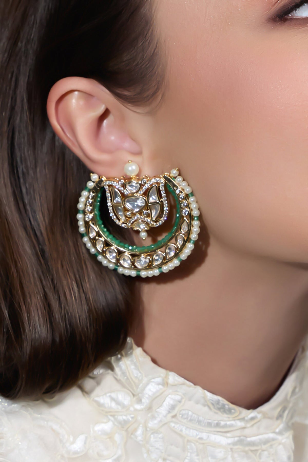 Mintara Crescent Shaped Earrings 