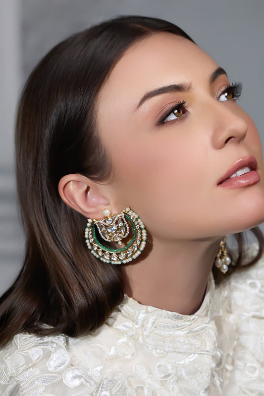 Mintara Crescent Shaped Earrings 