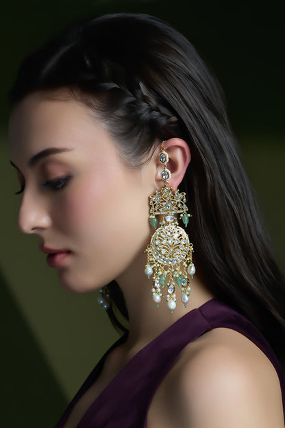 Shaahi Moonlight Passa Earrings 
