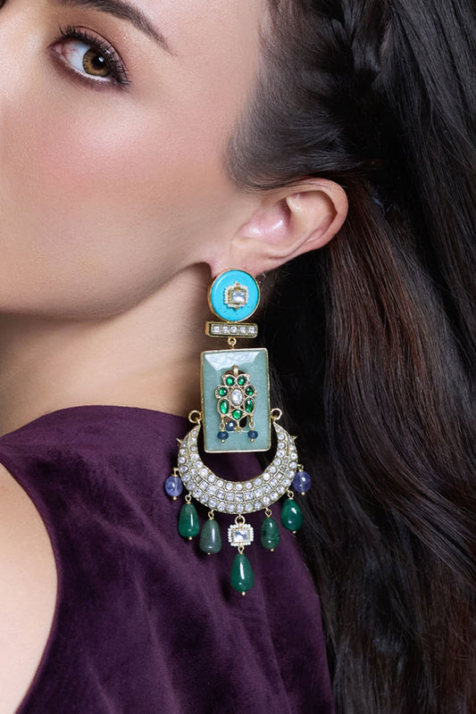 Royal Radiance Meenakari Chandbalis 