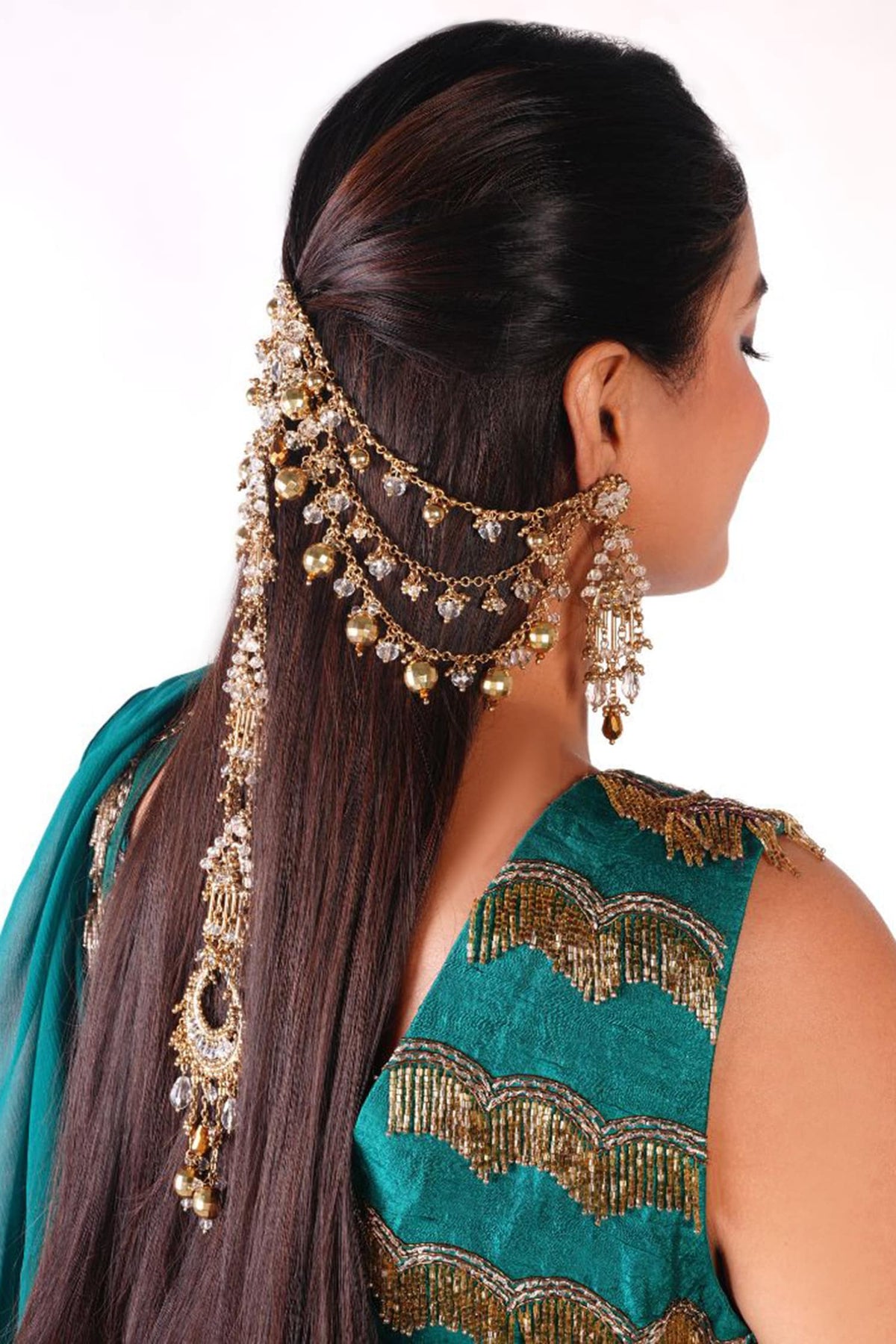 Vrishti Embellished Hair Chain Jewelry  