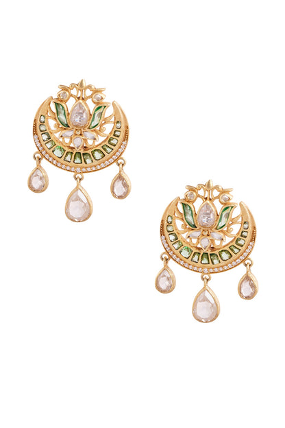 Qiana Zirconia Embellished Chandbalis 