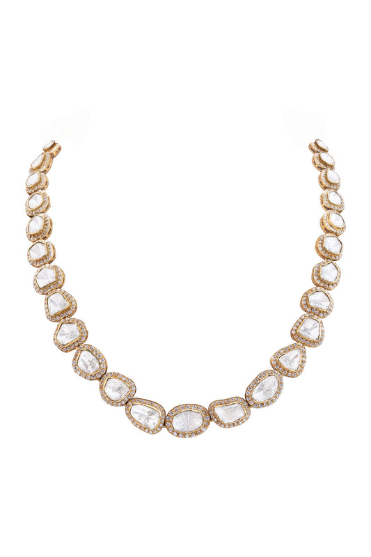 Atharvani Moissanite Studded Necklace 