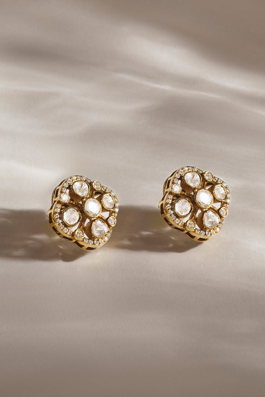 Azeen Moissanite Stud Earrings 