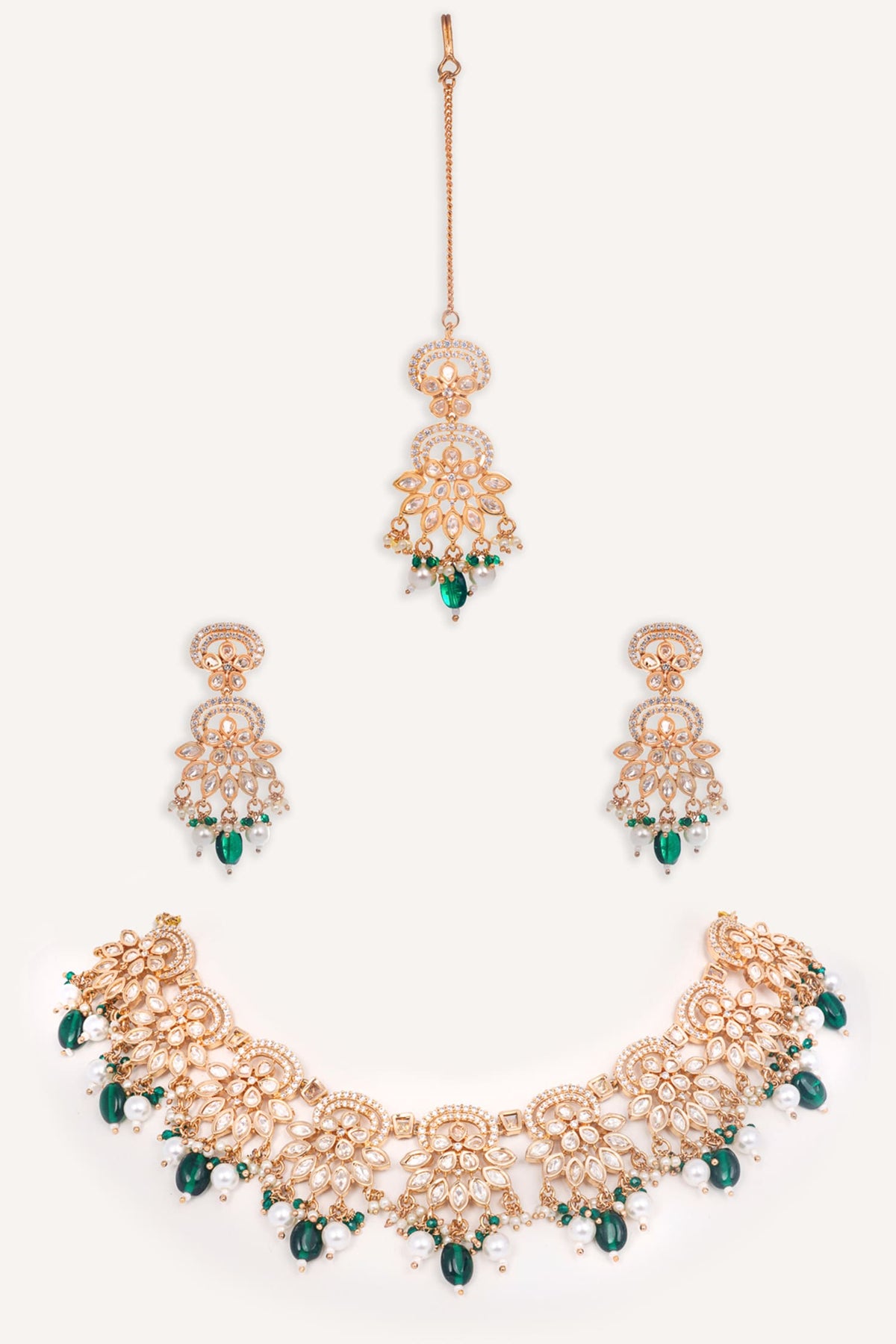 Bead Drop Necklace Set 