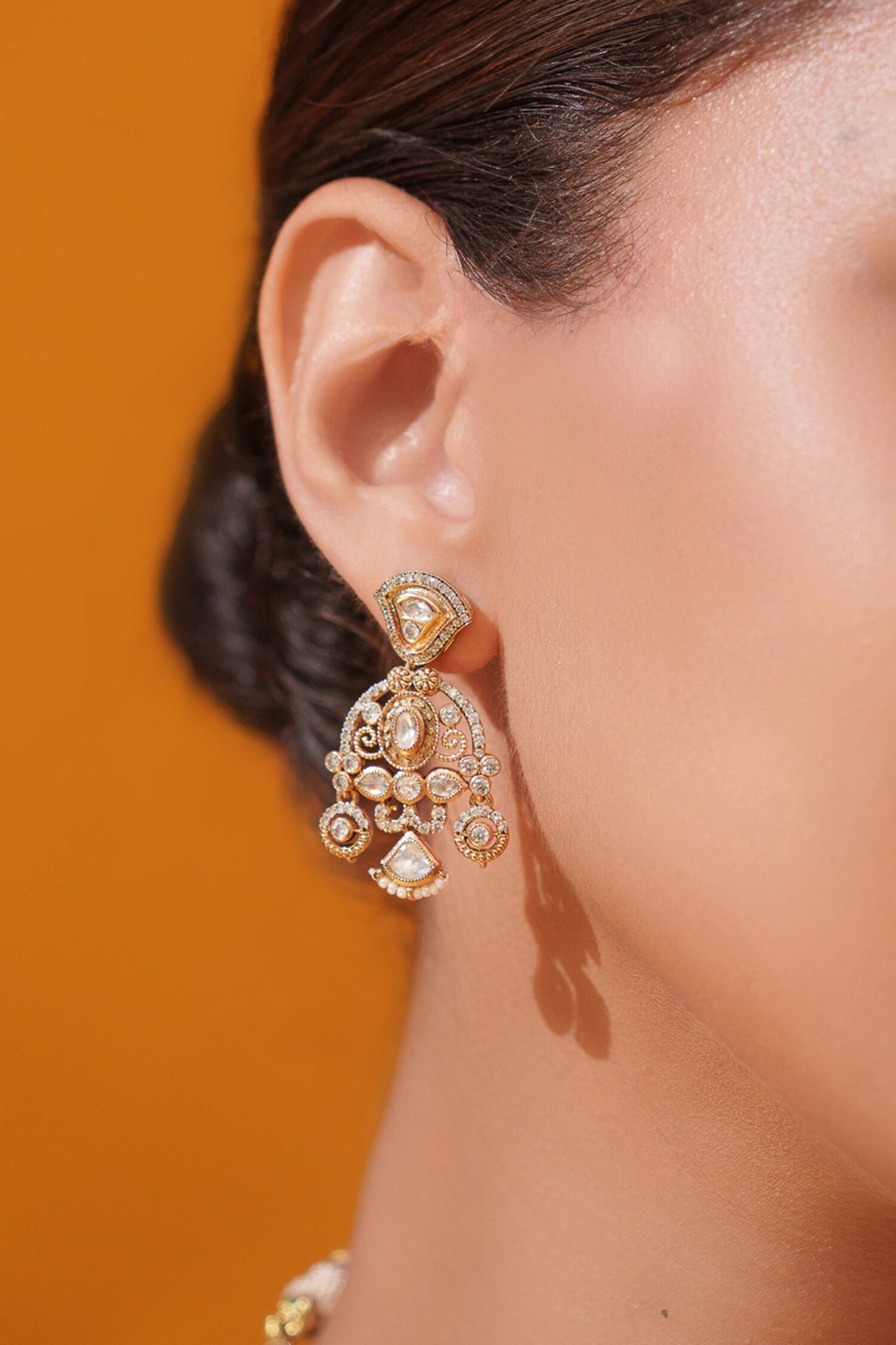 Layered Kundan Necklace Set 