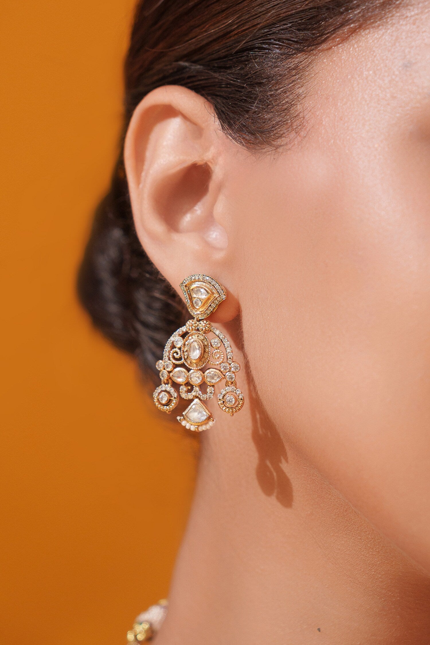 Layered Kundan Necklace Set 