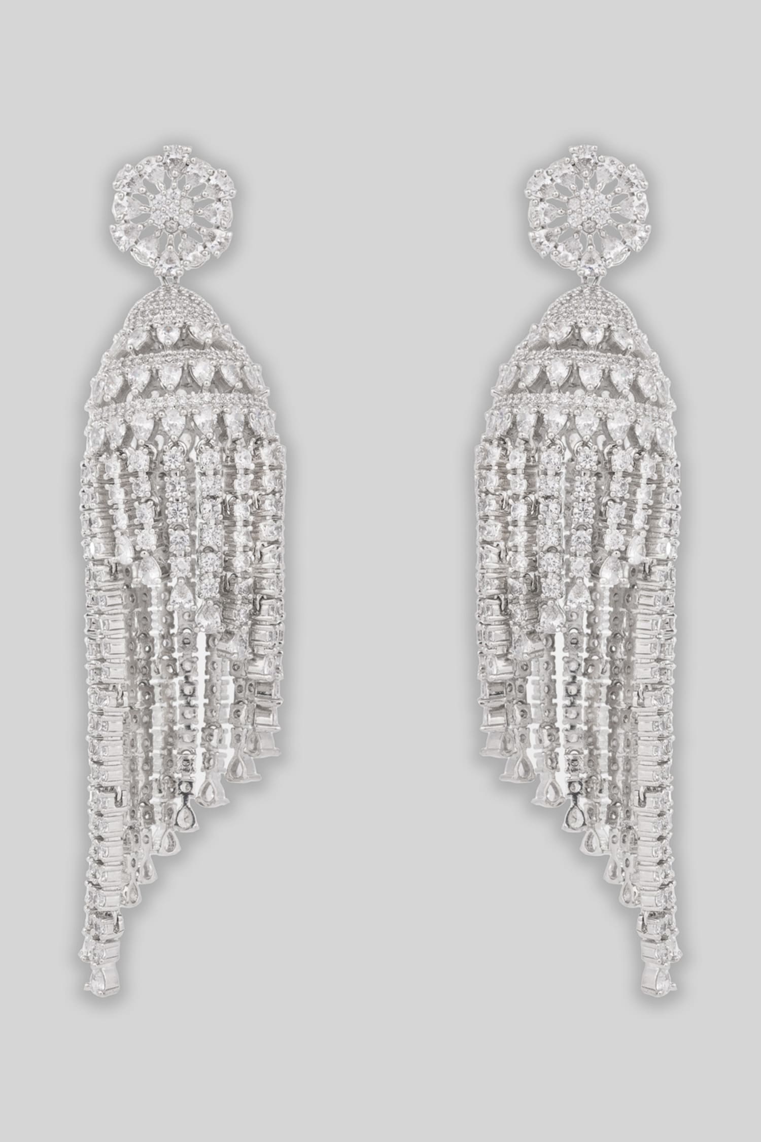 Stone Studded Dangler Earrings 
