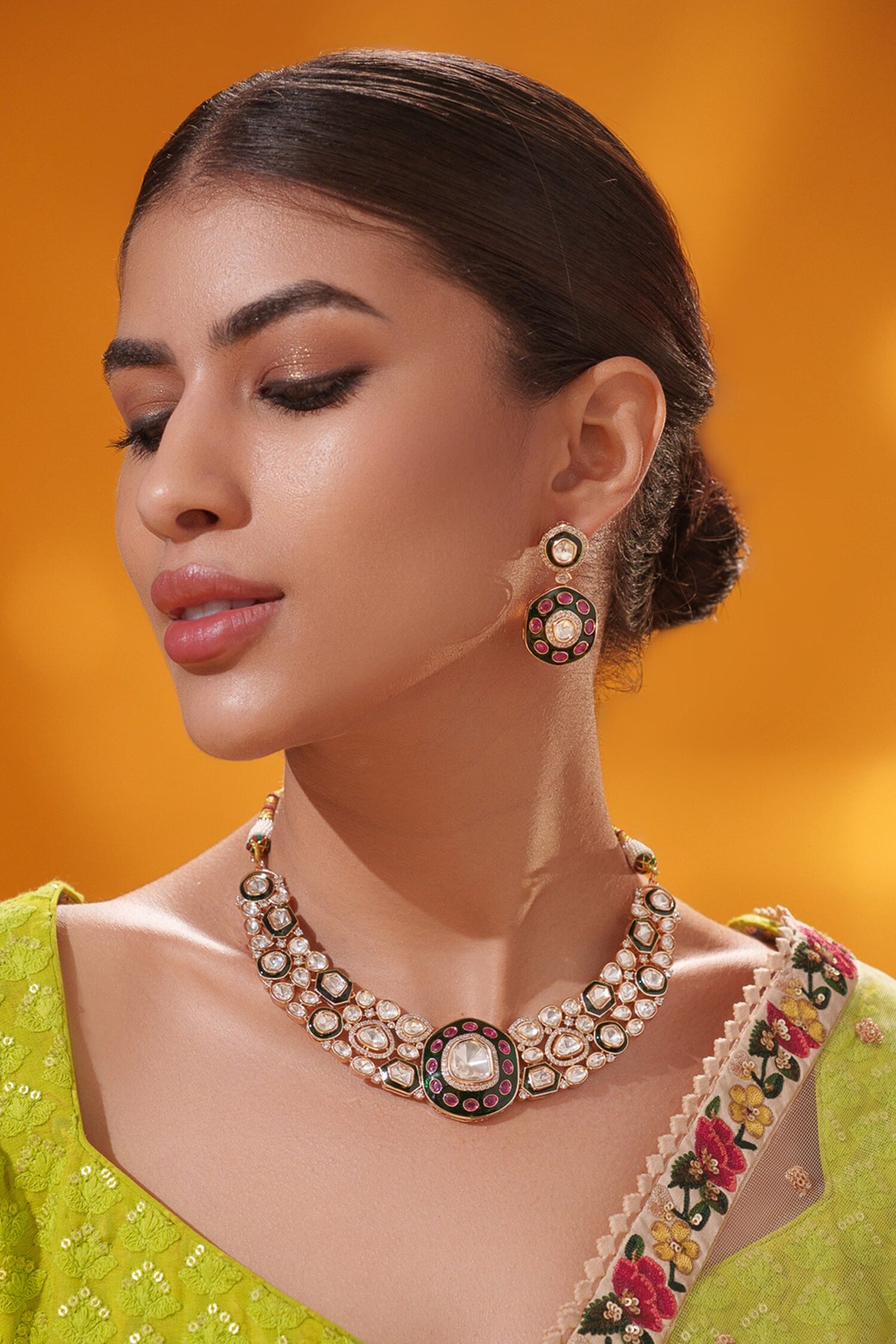 Kundan Necklace Set 