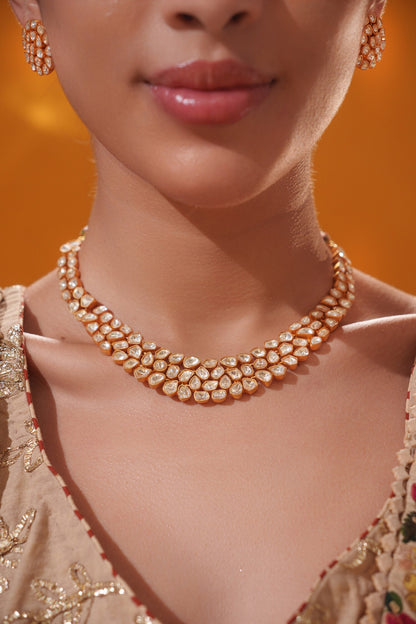 Stone Studded Necklace Set 