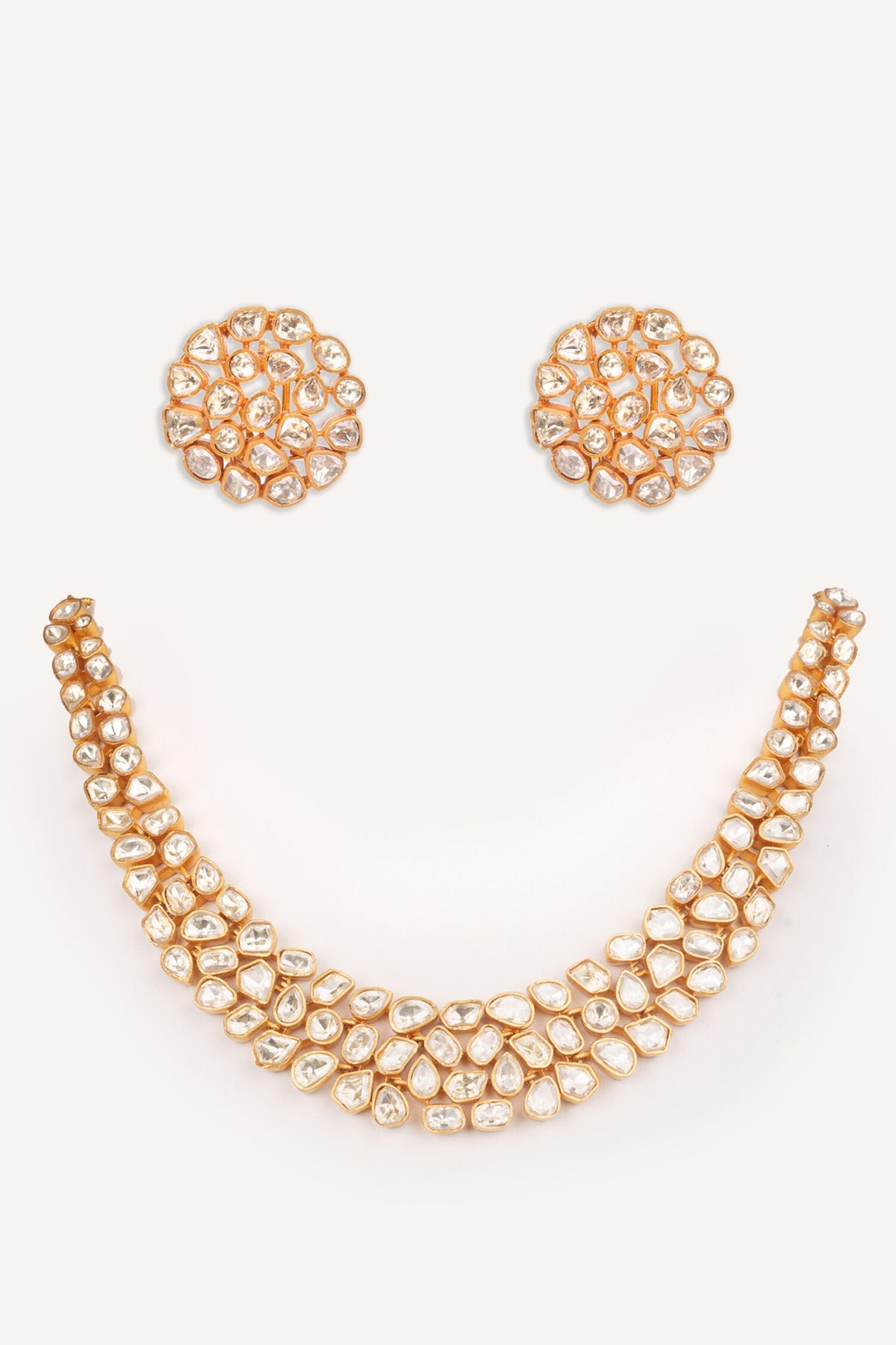 Stone Studded Necklace Set 