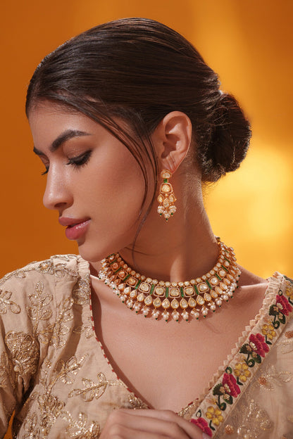 Stone Embellished Necklace Set 