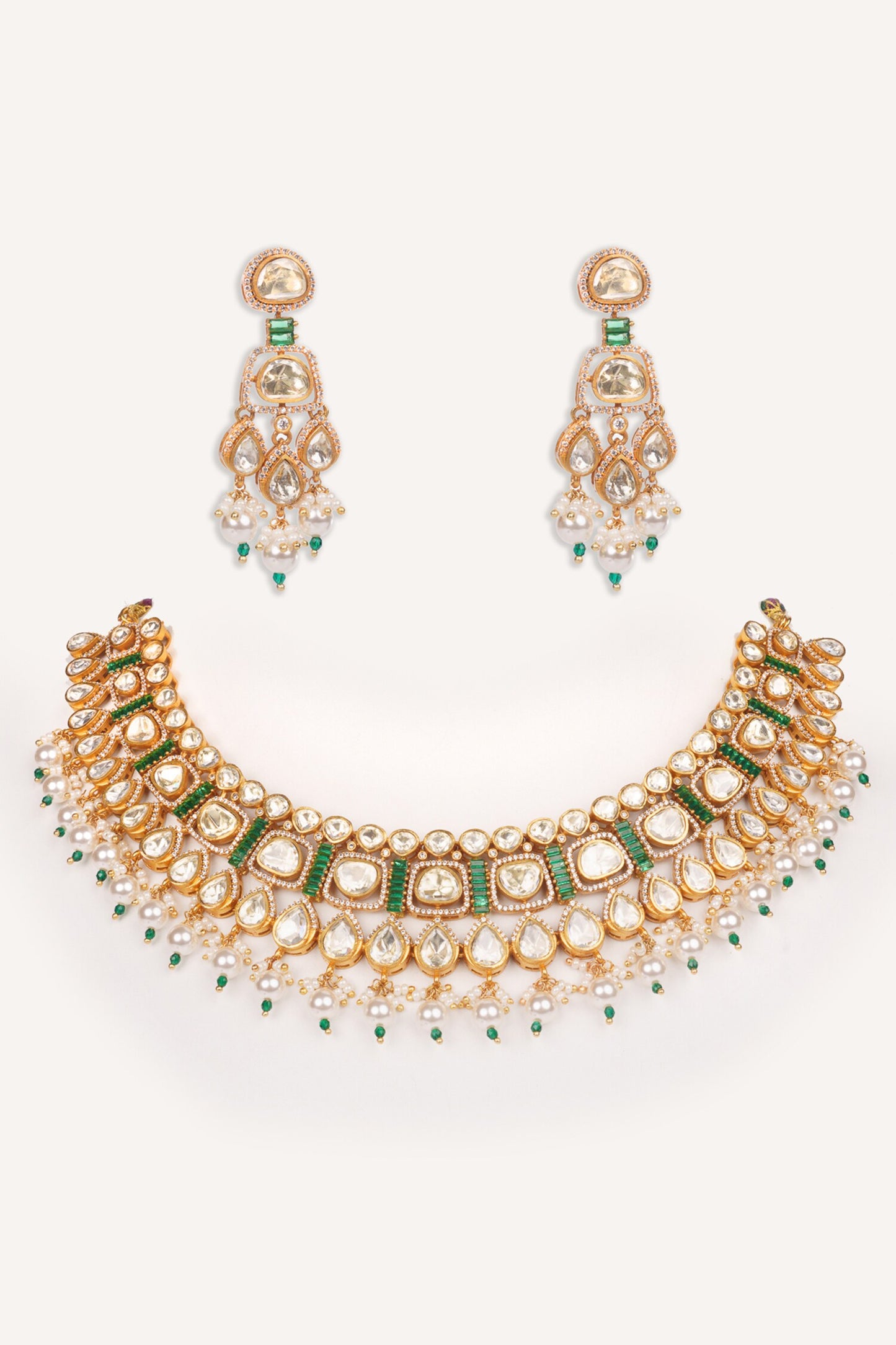 Stone Embellished Necklace Set 