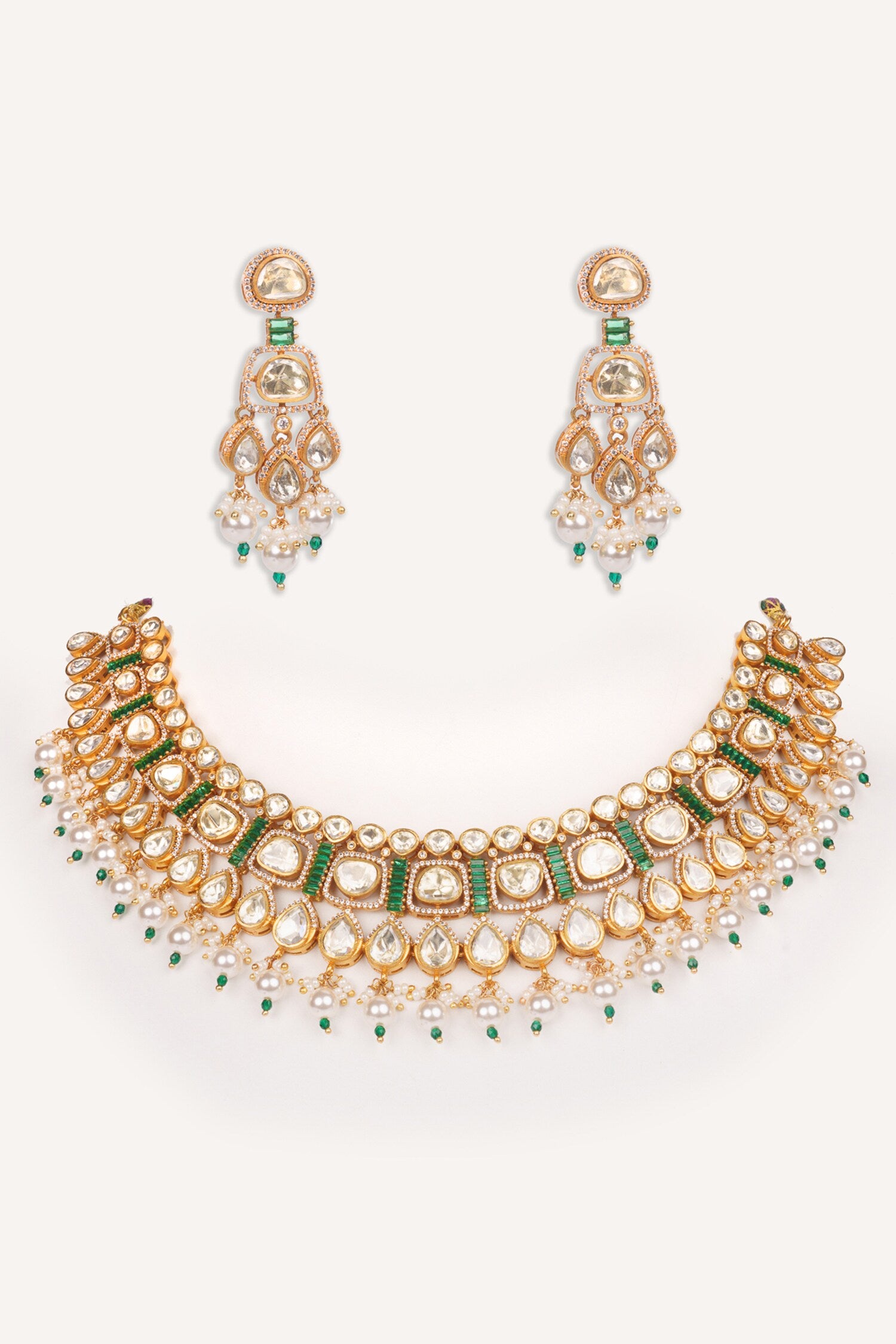 Stone Embellished Necklace Set 