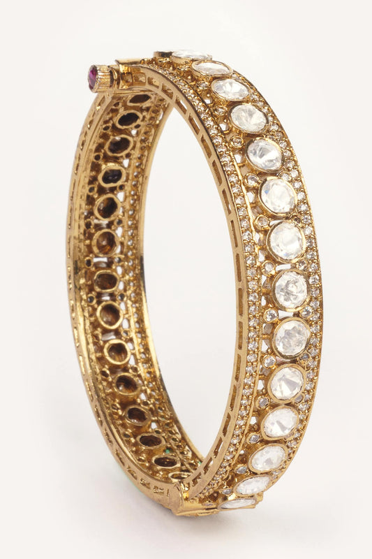 Kundan & Polki Bangles - Set of 2 